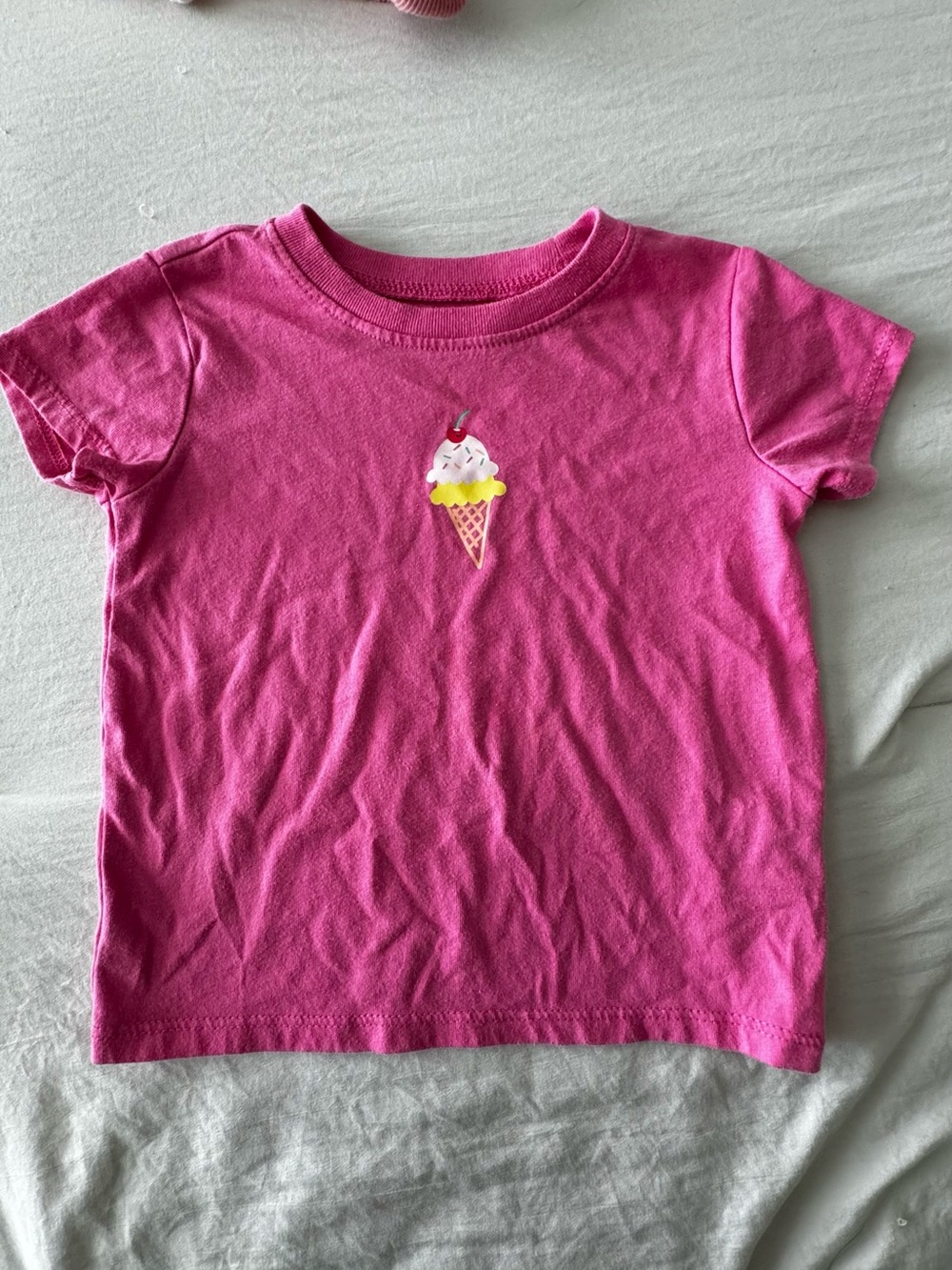 Girls' Pink Ice Cream Graphic Tee